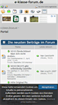 Mobile Screenshot of e-klasse-forum.de